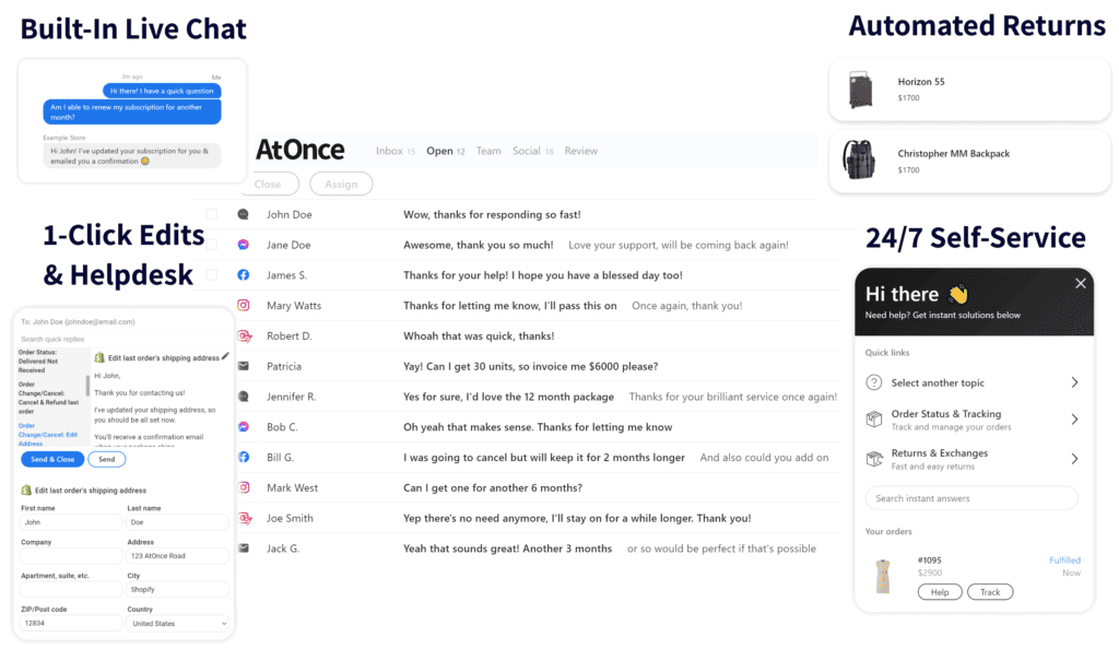 showcasing AtOnce ai tool in the action, generating content